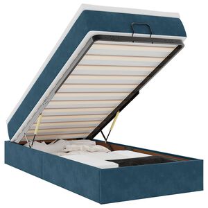 vidaXL &Omicron;&theta;&omega;&mu;&alpha;&nu;&iota;&kappa;ό &kappa;&rho;&epsilon;&beta;ά&tau;&iota; &mu;&epsilon; &sigma;&tau;&rho;ώ&mu;&alpha; &sigma;&kappa;&omicron;ύ&rho;&omicron; &mu;&pi;&lambda;&epsilon; 90x190cm Velvet