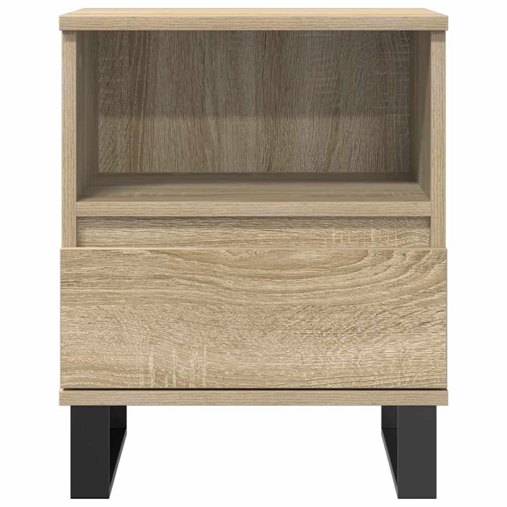 vidaXL Κομοδίνα 2 τεμ. Sonoma Δρυς 40 x 35 x 50 εκ. από Επεξεργ. Ξύλο