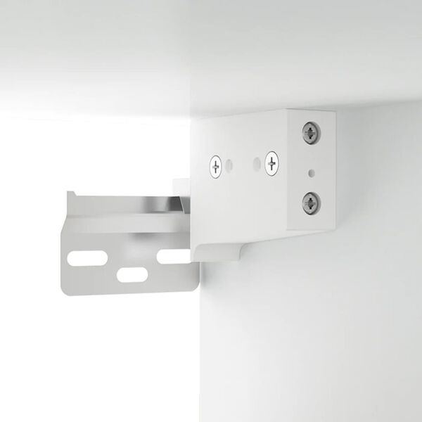 vidaXL Κομοδίνα Επιτοίχια 2 τεμ. Λευκά 50 x 30 x 47 εκ.