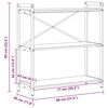 vidaXL &Rho;ά&phi;&iota; &Beta;&iota;&beta;&lambda;ί&omega;&nu; &Delta;&rho;ύ&sigmaf; Sonoma 80 x 30 x 85 cm &Epsilon;&pi;&epsilon;&xi;&epsilon;&rho;&gamma;&alpha;&sigma;&mu;έ&nu;&omicron; &xi;ύ&lambda;&omicron;