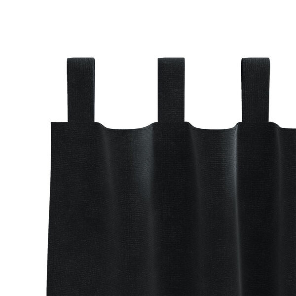 vidaXL Κουρτίνες με κουρτίνες 2 pcs Μαύρο 140 x 175 cm Βελούδο