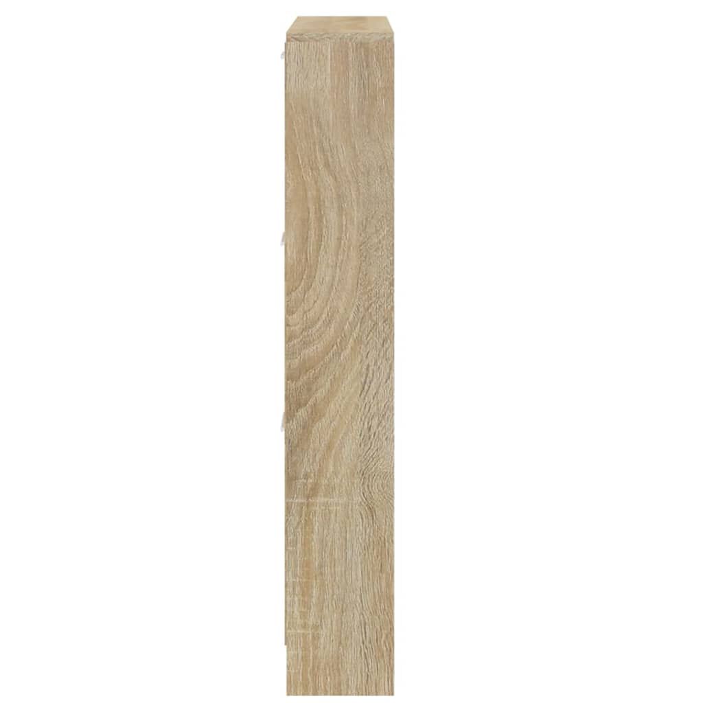 vidaXL Παπουτσοθήκη Χρώμα Δρυός 59x17x108 εκ. από Επεξεργασμένο Ξύλο