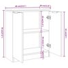 vidaXL Μπουφές Καφέ Δρυς 60 x 30 x 70 εκ. από Επεξεργασμένο Ξύλο