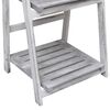 vidaXL Ραφιέρα Φυτών Τετραώροφη Γκρι 43 x 33 x 113 εκ. Ξύλινη