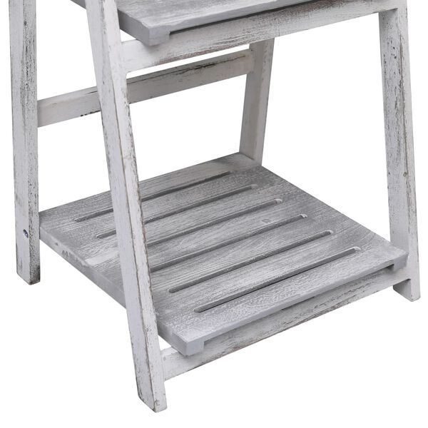 vidaXL Ραφιέρα Φυτών Τετραώροφη Γκρι 43 x 33 x 113 εκ. Ξύλινη