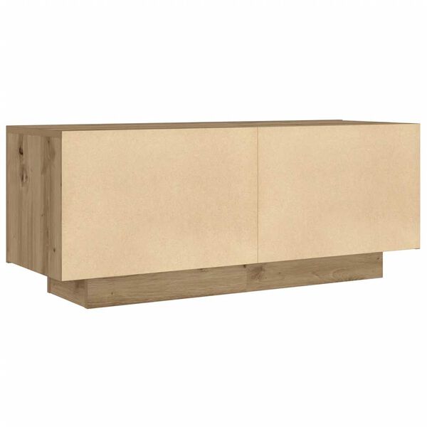 vidaXL Κομοδίνο τεχνίτης Δρυς 100x35x40 εκ. από Επεξεργασμένο Ξύλο