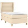 vidaXL &Kappa;&rho;&epsilon;&beta;ά&tau;&iota; Boxspring &mu;&epsilon; &Sigma;&tau;&rho;ώ&mu;&alpha; &Kappa;&rho;&epsilon;&mu; 90x190 &epsilon;&kappa;.&Upsilon;&phi;&alpha;&sigma;&mu;ά&tau;&iota;&nu;&omicron;