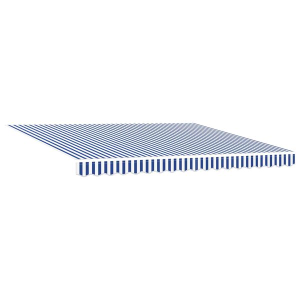 vidaXL Τέντα Κασετίνα Χειροκίνητη Μπλε / Λευκή 350 x 250 εκ.