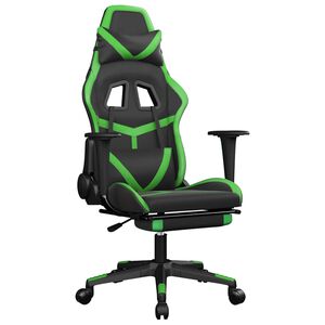 vidaXL &Kappa;&alpha;&rho;έ&kappa;&lambda;&alpha; Gaming &Mu;&alpha;&sigma;ά&zeta; &Upsilon;&pi;&omicron;&pi;ό&delta;&iota;&omicron; &Mu;&alpha;ύ&rho;&omicron;/&Pi;&rho;ά&sigma;&iota;&nu;&omicron; &alpha;&pi;ό &Sigma;&upsilon;&nu;&theta;&epsilon;&tau;&iota;&kappa;ό &Delta;έ&rho;&mu;&alpha;