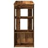 vidaXL Τραπέζι Μπαρ με Ράφια Όψη Παλαιού Ξύλου102x50x103,5εκ.Επεξ.Ξύλο