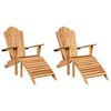 vidaXL &Kappa;&alpha;&rho;έ&kappa;&lambda;&alpha; Adirondack 2 pcs &Kappa;&alpha;&phi;έ 137 x 77 x 95 &epsilon;&kappa; &Sigma;&tau;&epsilon;&rho;&epsilon;ό &Xi;ύ&lambda;&omicron; &Tau;ί&kappa;