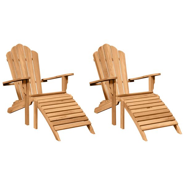 vidaXL &Kappa;&alpha;&rho;έ&kappa;&lambda;&alpha; Adirondack 2 pcs &Kappa;&alpha;&phi;έ 137 x 77 x 95 &epsilon;&kappa; &Sigma;&tau;&epsilon;&rho;&epsilon;ό &Xi;ύ&lambda;&omicron; &Tau;ί&kappa;
