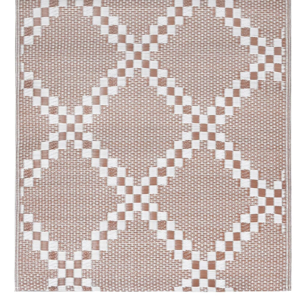 vidaXL χαλί εξωτερικού χώρου ARAKIL καφέ 120x180 cm PP