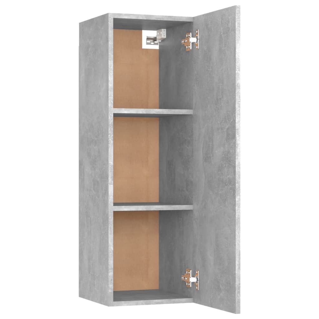 vidaXL Έπιπλα Τηλεόρασης 2τεμ. Γκρι Σκυρ. 30,5x30x90εκ. από Επεξ. Ξύλο