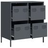 vidaXL Ντουλάπι Ανθρακί 68x39x73,5 εκ. από Χάλυβα Ψυχρής Έλασης