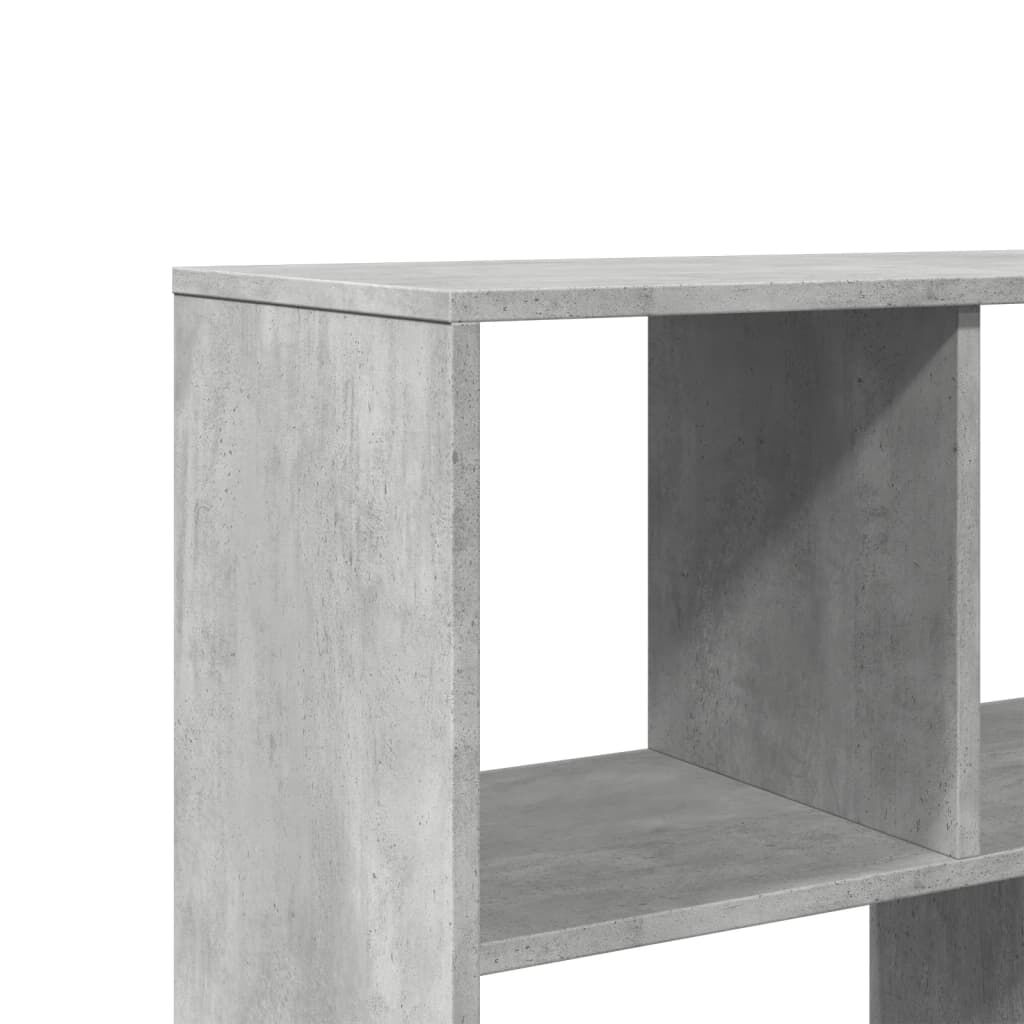 vidaXL Βιβλιοθήκη Γκρι Σκυροδέματος 100x33x156,5εκ. Επεξεργ. Ξύλο