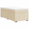 vidaXL &Kappa;&rho;&epsilon;&beta;ά&tau;&iota; Boxspring &mu;&epsilon; &Sigma;&tau;&rho;ώ&mu;&alpha; &Kappa;&rho;&epsilon;&mu; 100 x 200 &epsilon;&kappa;. &Upsilon;&phi;&alpha;&sigma;&mu;ά&tau;&iota;&nu;&omicron;