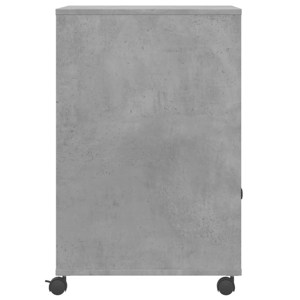 vidaXL Βάση Εκτυπωτή με Ρόδες Γκρι Σκυρ. 60 x 48 x 74 εκ.