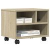 vidaXL Βάση Εκτυπωτή με Ρόδες Sonoma Δρυς 41x32x34,5 εκ.
