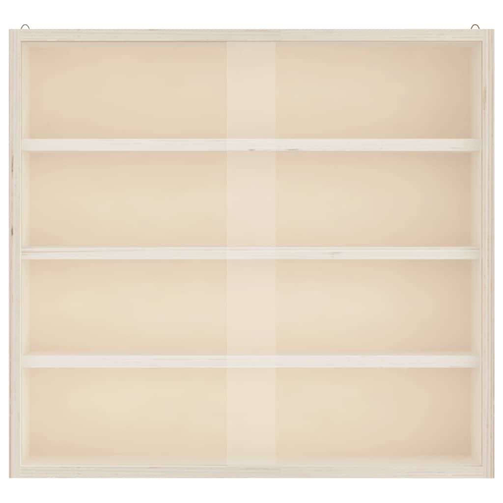 vidaXL Ξύλινη συλλεκτική βιτρίνα με πόρτες 40x8,5x37 εκ.