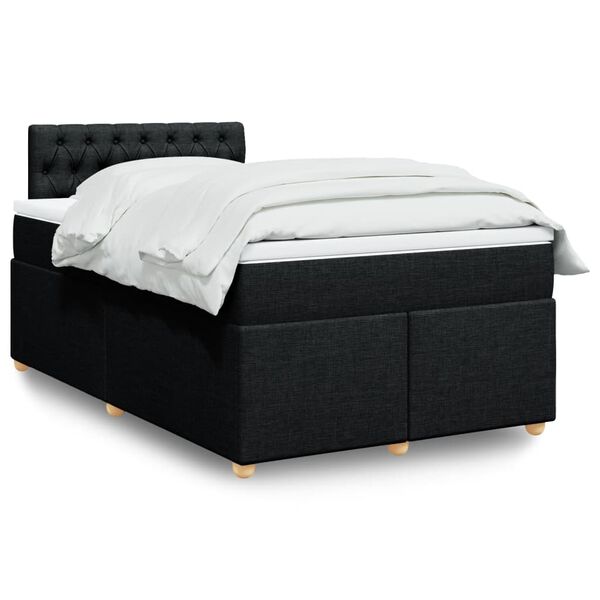 vidaXL &Kappa;&rho;&epsilon;&beta;ά&tau;&iota; Boxspring &mu;&epsilon; &Sigma;&tau;&rho;ώ&mu;&alpha; &Mu;&alpha;ύ&rho;&omicron; 120x200 &epsilon;&kappa;. &Upsilon;&phi;&alpha;&sigma;&mu;ά&tau;&iota;&nu;&omicron;
