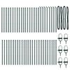 vidaXL Στύλος Περιφράξεων Άλλο 52 pcs Πράσινο 3,2 x 3,2 x 80 εκ Ατσάλι