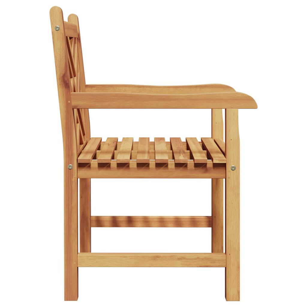 vidaXL Καρέκλα Κήπου 2 pcs Καστανό 58 x 60 x 90 εκ Μασίφ ξύλο teak