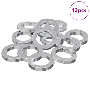 vidaXL &Epsilon;&lambda;&alpha;&tau;ή&rho;&iota;&omicron; &Pi;&lambda;&upsilon;&nu;&tau;&eta;&rho;ί&omicron;&upsilon; 12 pcs &Lambda;&epsilon;&upsilon;&kappa;ό 13 x 1 mm &Sigma;ί&delta;&epsilon;&rho;&omicron;