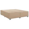 vidaXL Κρεβάτι Boxspring με Στρώμα Καπουτσίνο 180x200 εκ. Συνθ. Δέρμα