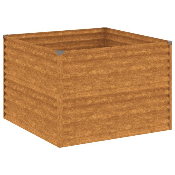 vidaXL Ζαρντινιέρα 100 x 100 x 69 εκ. από Ατσάλι Σκληρυθέν στον Αέρα