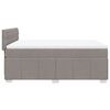 vidaXL &Kappa;&rho;&epsilon;&beta;ά&tau;&iota; Boxspring &mu;&epsilon; &Sigma;&tau;&rho;ώ&mu;&alpha; Taupe 160x200 &epsilon;&kappa;. &Upsilon;&phi;&alpha;&sigma;&mu;ά&tau;&iota;&nu;&omicron;