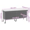 vidaXL Κουτί Αποθήκευσης Κήπου με Ρόδες 160x55x75 εκ. Συνθετικό Ρατάν
