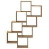 vidaXL Ράφι κύβος τοίχου Artisan Oak 90x15x119,5cm Κατασκευασμένο ξύλο