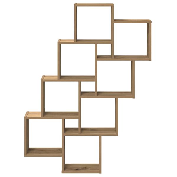 vidaXL Ράφι κύβος τοίχου Artisan Oak 90x15x119,5cm Κατασκευασμένο ξύλο