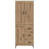 vidaXL Highboard &mu;&epsilon; &sigma;&upsilon;&rho;&tau;ά&rho;&iota; 2 pcs Artisan Oak &Epsilon;&pi;&epsilon;&xi;&epsilon;&rho;&gamma;&alpha;&sigma;&mu;έ&nu;&omicron; &xi;ύ&lambda;&omicron;
