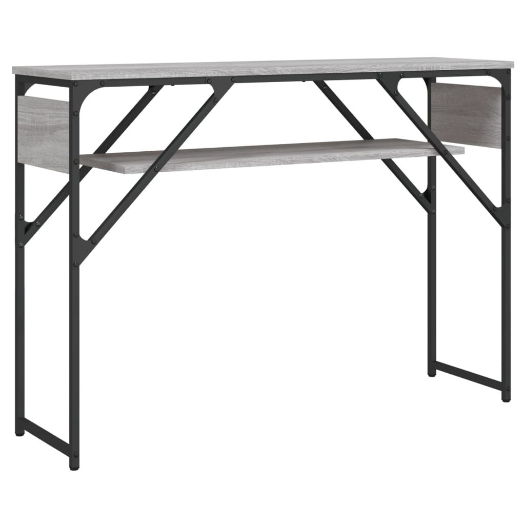 vidaXL Τραπέζι Κονσόλα Γκρι Sonoma 105 x 30 x 75 εκ. από Επεξεργ. Ξύλο