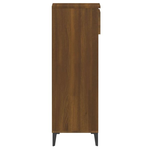 vidaXL Παπουτσοθήκη Καφέ Δρυς 40x36x105 εκ. από Επεξεργασμένο Ξύλο
