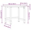 vidaXL Πάγκος Εργασίας Ορθογώνιος 100x60x81,5 εκ. από Μασίφ Ξύλο Δρυός