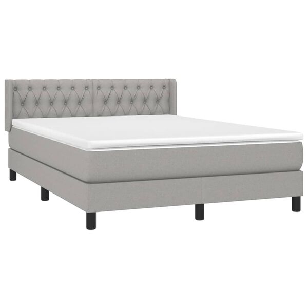vidaXL &Kappa;&rho;&epsilon;&beta;ά&tau;&iota; Boxspring &mu;&epsilon; &Sigma;&tau;&rho;ώ&mu;&alpha; &Alpha;&nu;&omicron;&iota;&chi;&tau;ό &Gamma;&kappa;&rho;&iota; 140x200 &epsilon;&kappa;. &Upsilon;&phi;&alpha;&sigma;&mu;ά&tau;&iota;&nu;&omicron;