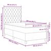 vidaXL Κρεβάτι με ελατήρια Σκούρο πράσινο 80 x 200 cm Βελούδο