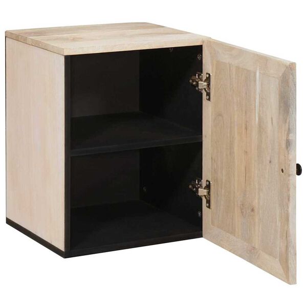 vidaXL Ντουλάπι Μπάνιου Λευκό 38 x 33.5 x 160 εκ Στερεό Ξύλο Μάνγκο