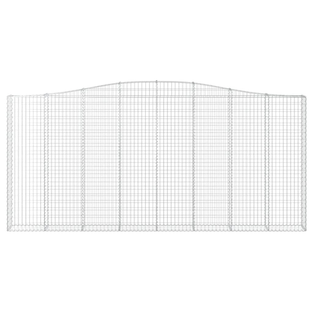 vidaXL Συρματοκιβώτιο Τοξωτό 400x30x180/200εκ. από Γαλβανισμένο Χάλυβα