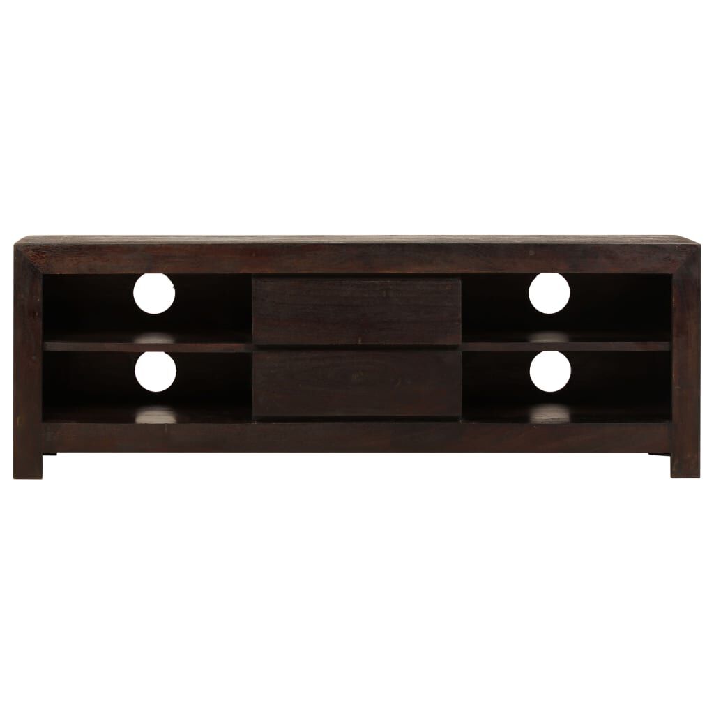 vidaXL Έπιπλο Τηλεόρασης Σκούρο Καφέ 120x30x40 εκ. Μασίφ Ξύλο Ακακίας