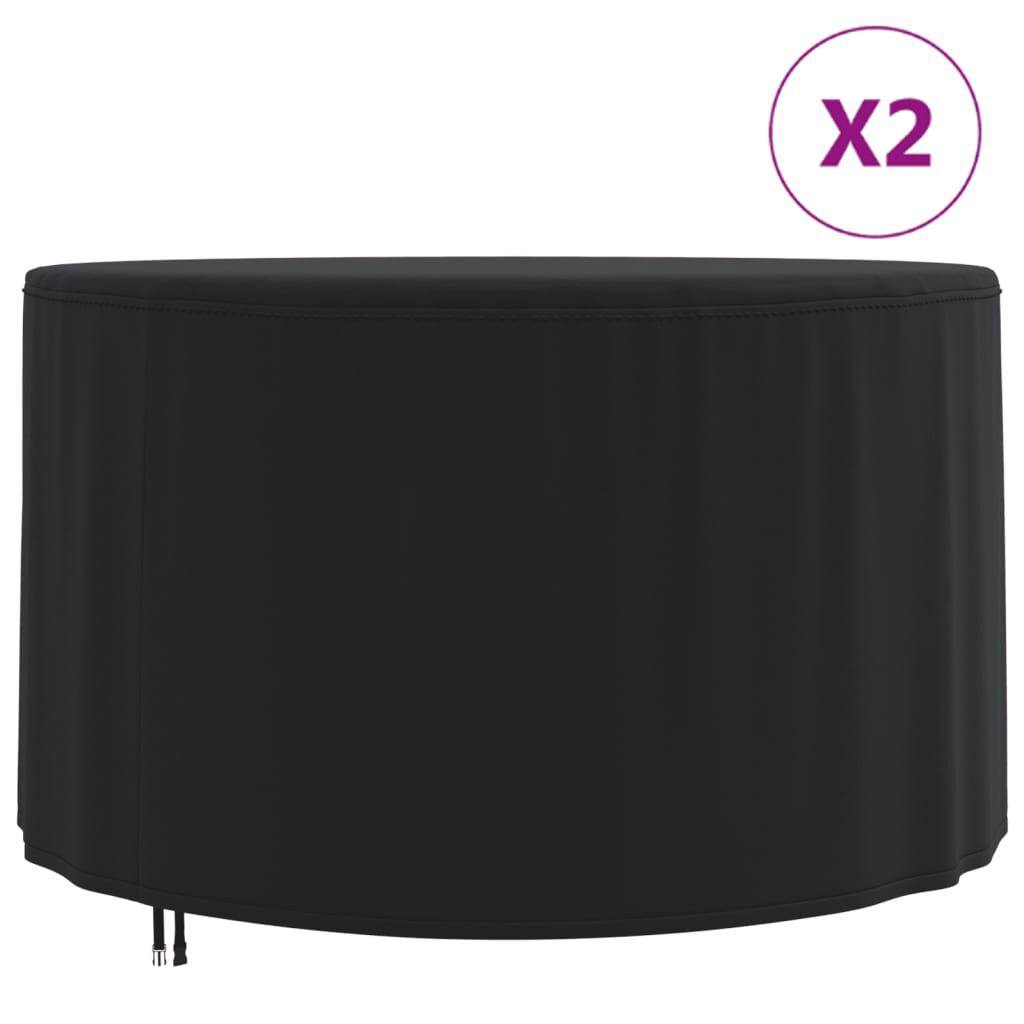 vidaXL Καλύμματα Επίπλων Κήπου 2 τεμ. 128 x 71 εκ. 420D Ύφασμα Oxford