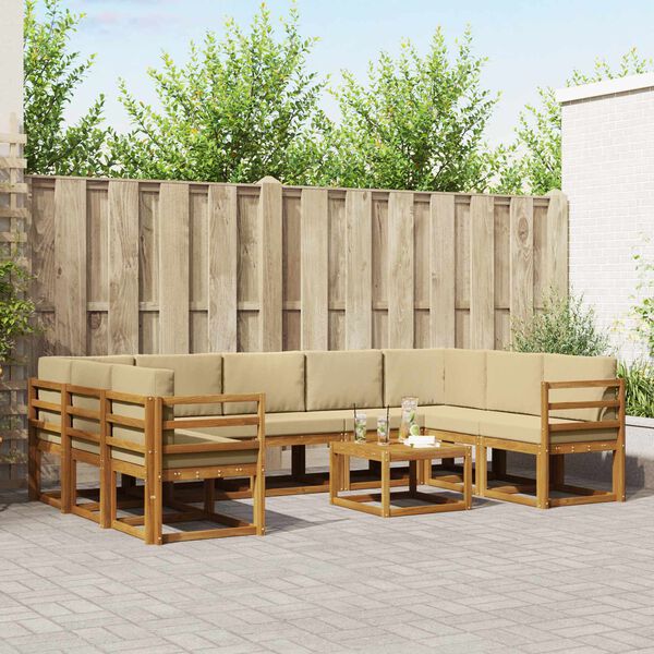 vidaXL &Sigma;&epsilon;&iota;&rho;ά &Kappa;&alpha;&nu;&alpha;&pi;έ &Epsilon;&xi;&omega;&tau;&epsilon;&rho;&iota;&kappa;&omicron;ύ &mu;&epsilon; &mu;&alpha;&xi;&iota;&lambda;ά&rho;&iota; 10 pcs &Phi;&upsilon;&sigma;&iota;&kappa;ό &kappa;&alpha;&iota; &Mu;&pi;&epsilon;&zeta;