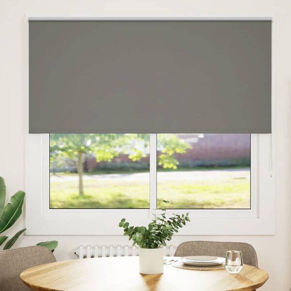 vidaXL Roller Blind Blackout &gamma;&kappa;&rho;ί 155x150 cm &Pi;&lambda;ά&tau;&omicron;&sigmaf; &upsilon;&phi;ά&sigma;&mu;&alpha;&tau;&omicron;&sigmaf; 151,6cm
