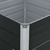 vidaXL Ζαρντινιέρα Ψηλή Ανθρακί 100x100x45 εκ. Γαλβανισμένος Χάλυβας