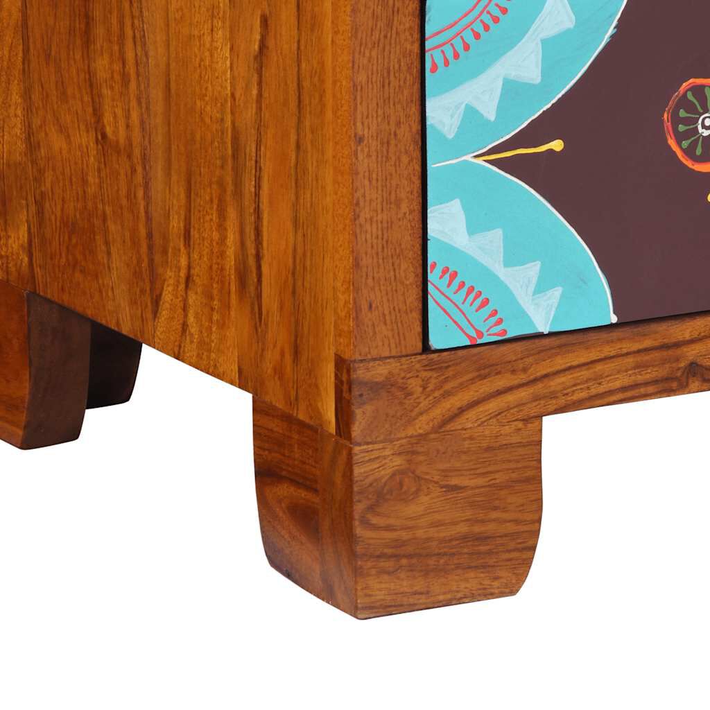 vidaXL Sideboard Πολύχρωμο 50x35x60 μασίφ ξύλο ακακίας