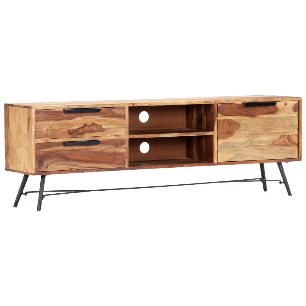 vidaXL Έπιπλο Τηλεόρασης 140 x 28 x 47 εκ. από Μασίφ Ξύλο Sheesham