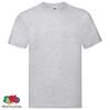 Fruit of the Loom T-shirt Original 10 τεμ. Γκρι 3XL Βαμβακερά
